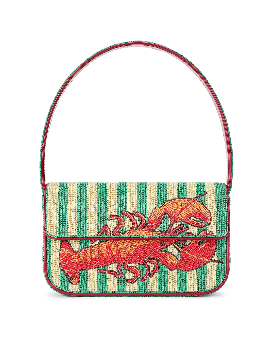 summer lobster tommy beaded bag