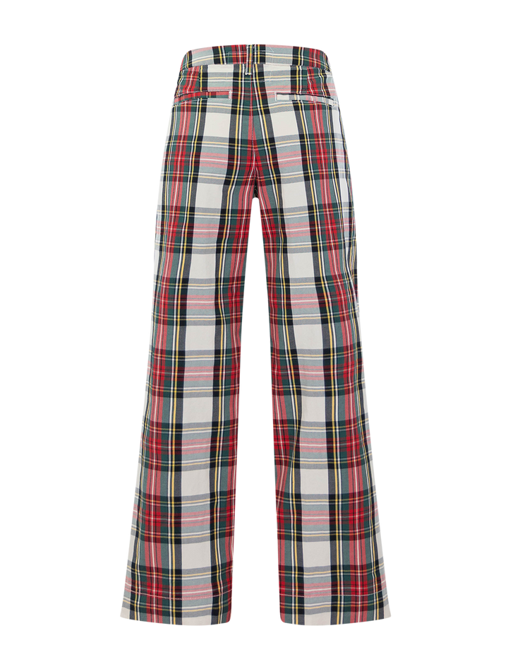 west village - nyc trouser in white plaid