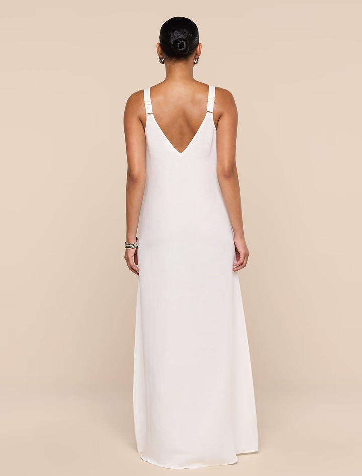 didi maxi dress in white