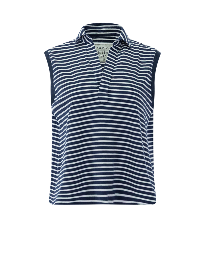 olivia in yacht stripe
