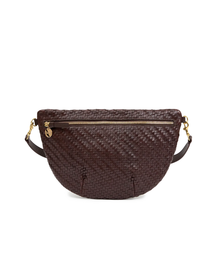 grande fanny in chocolate woven zig zag