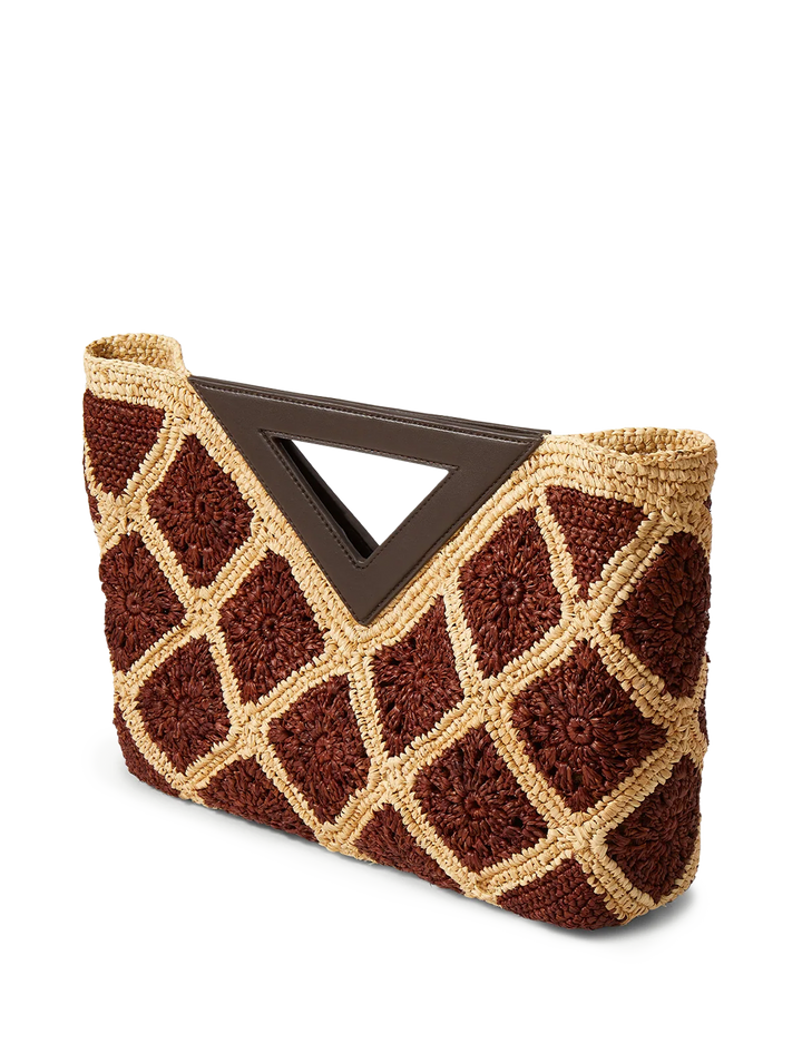 crochet raffia vesper bag