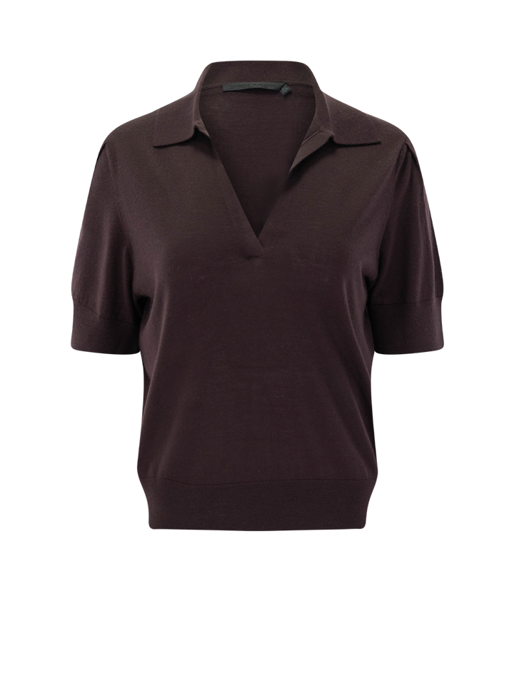 courtney top in bordeaux