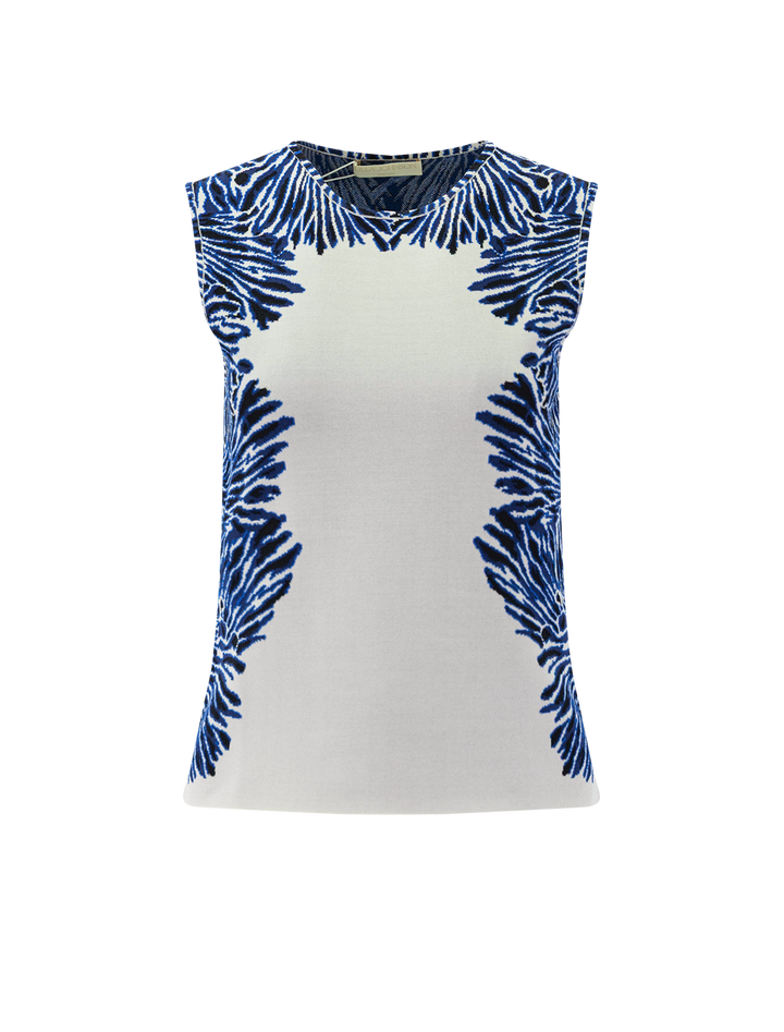 aylin jacquard top in ocean
