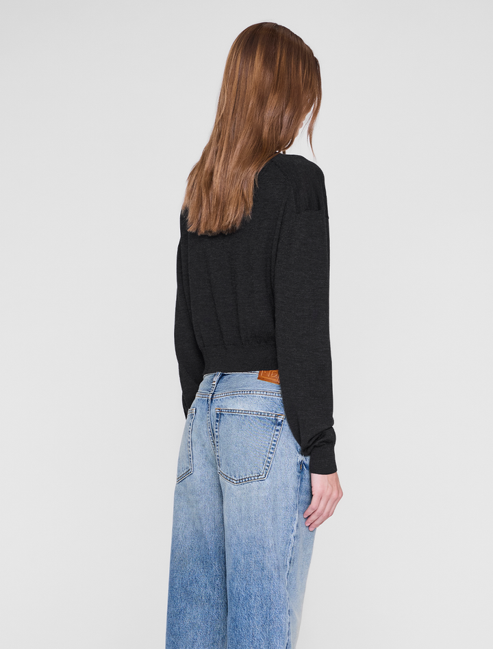 mia sweater in charcoal