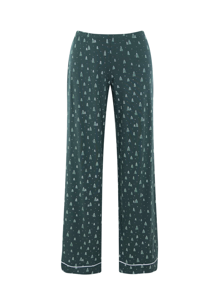 gisele long pj set in winter pine