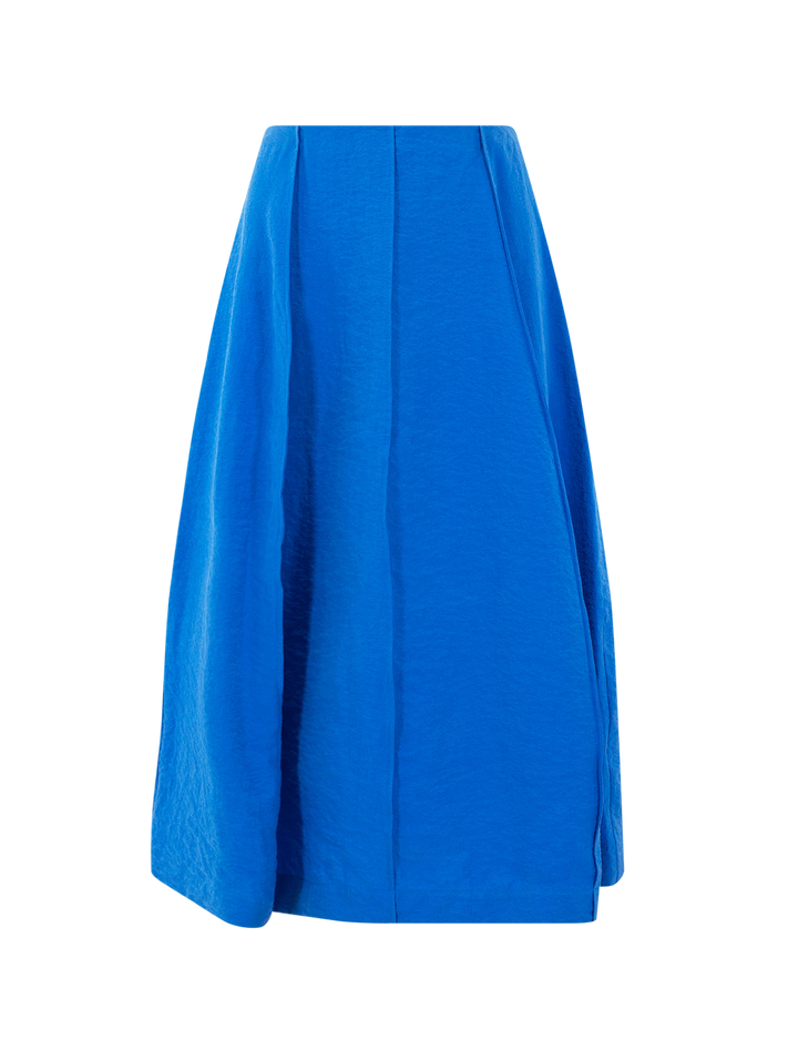 parachute skirt in jewel blue