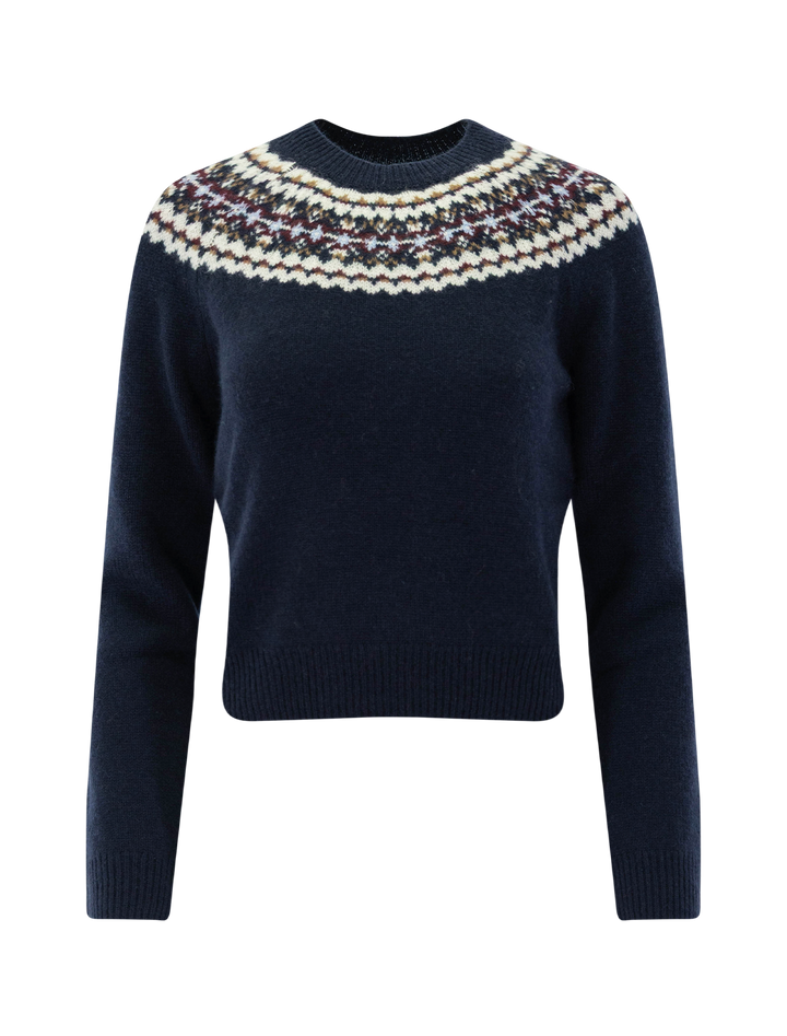boniface cashmere sweater in navy