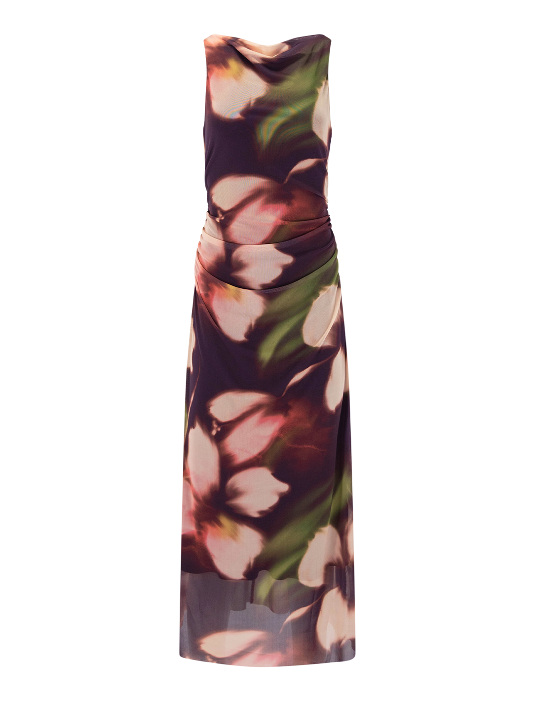 rylen dress in blurry floral