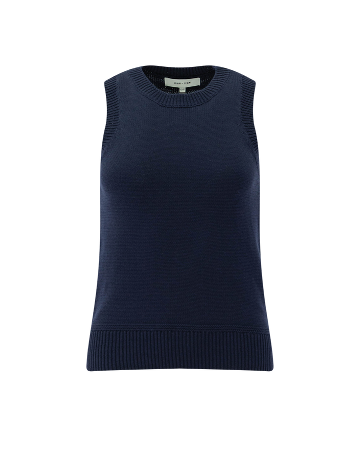 eli knit tank in navy
