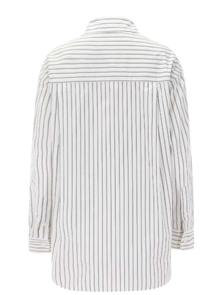 scott shirt in white and black stripe