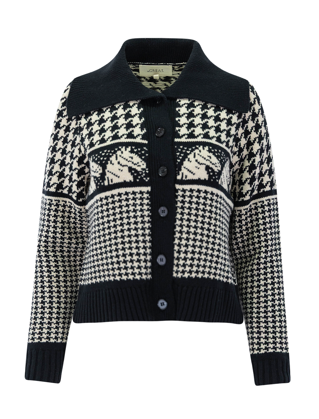 the pony cardigan in black
