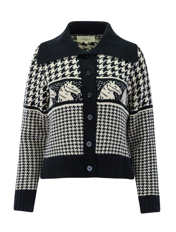 the pony cardigan in black