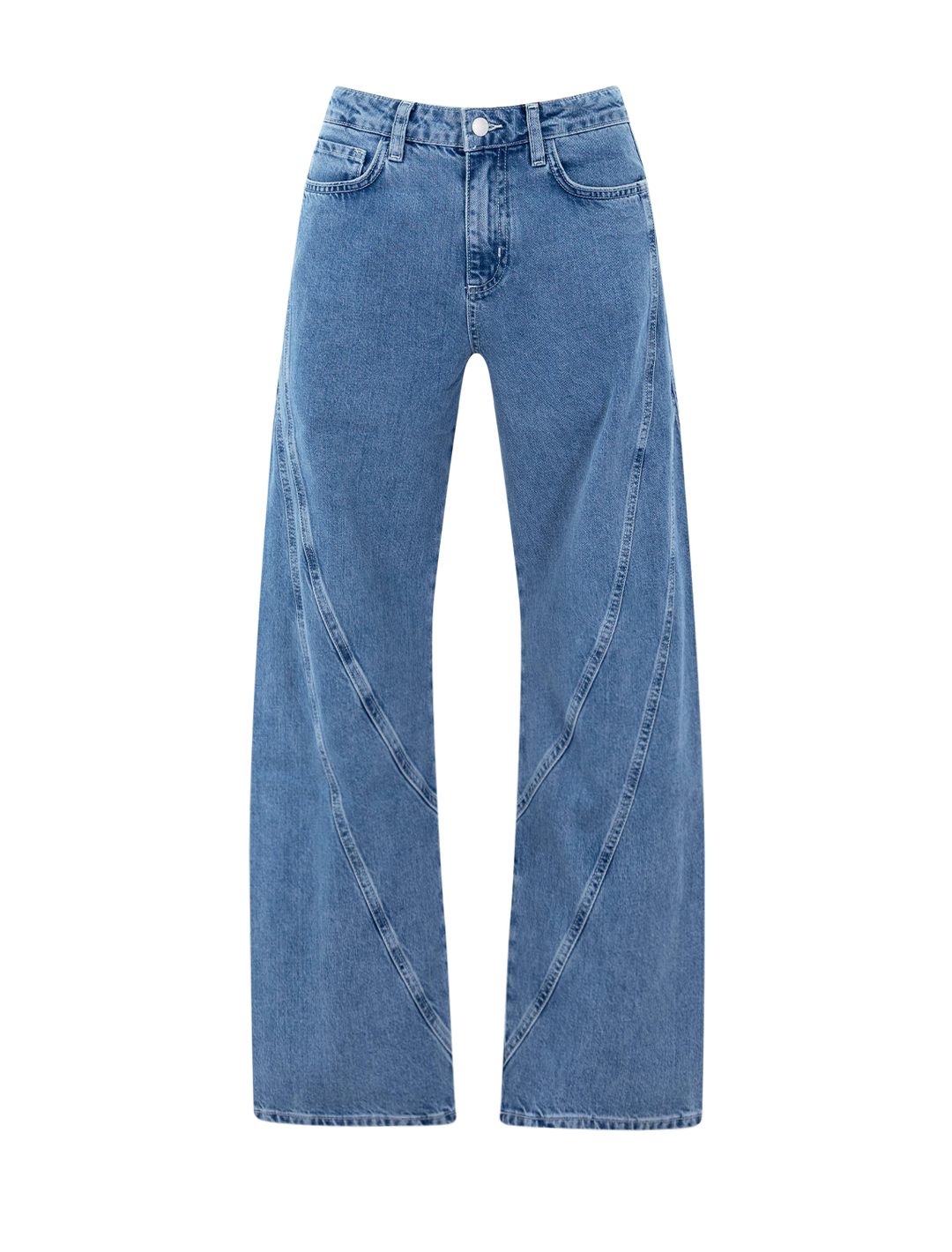 frasier high rise twist seam barrel jean in grantly