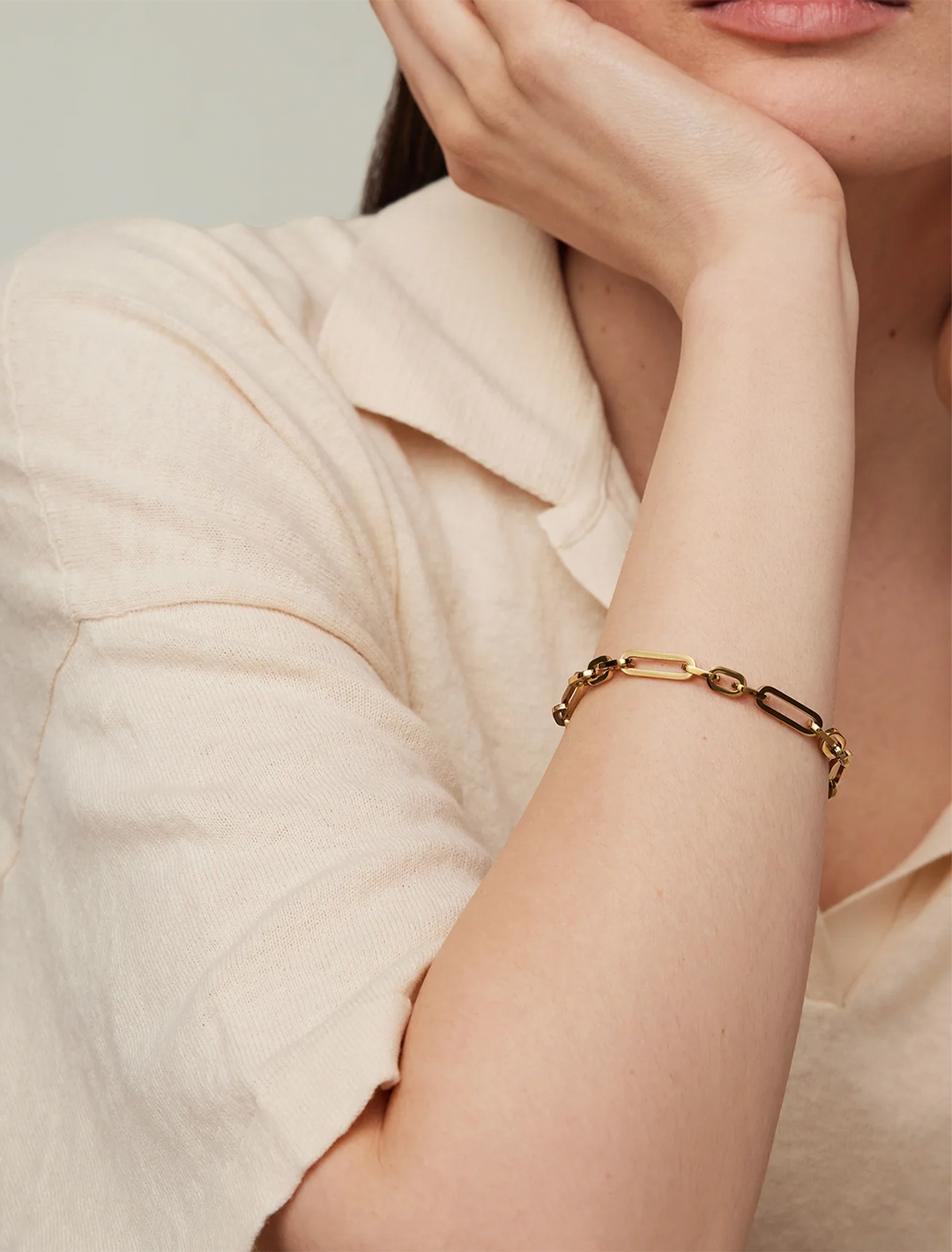 mercer bracelet in gold