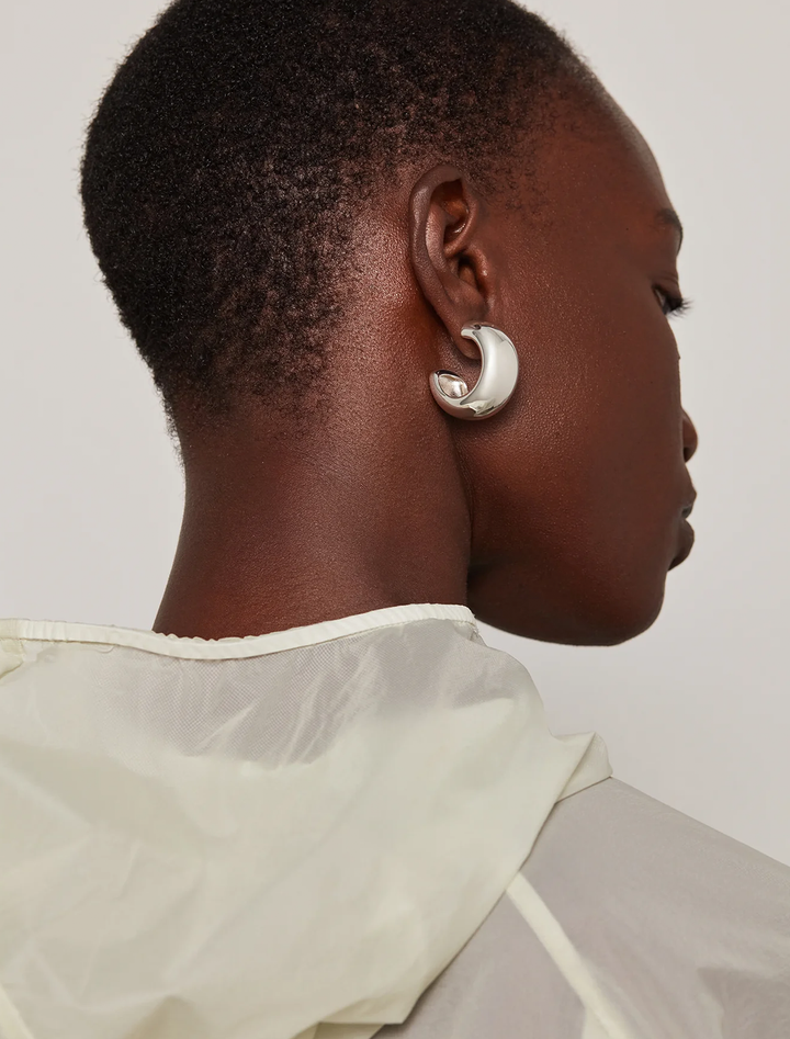 gia hoops in silver