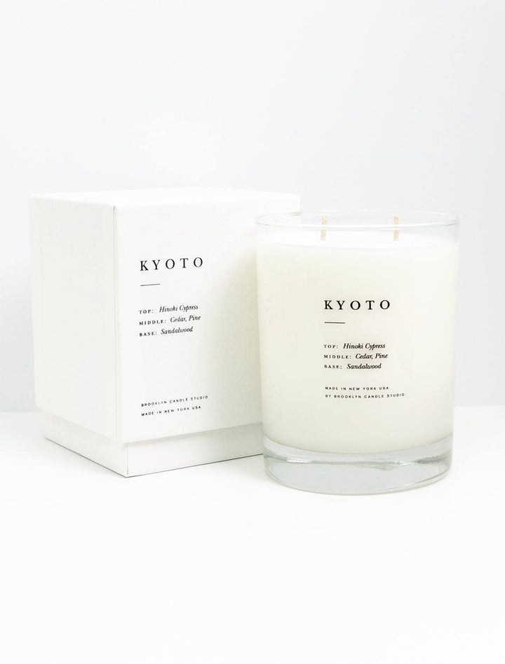 Packaging of Brooklyn Candle Studio's ESCAPIST kyoto candle.