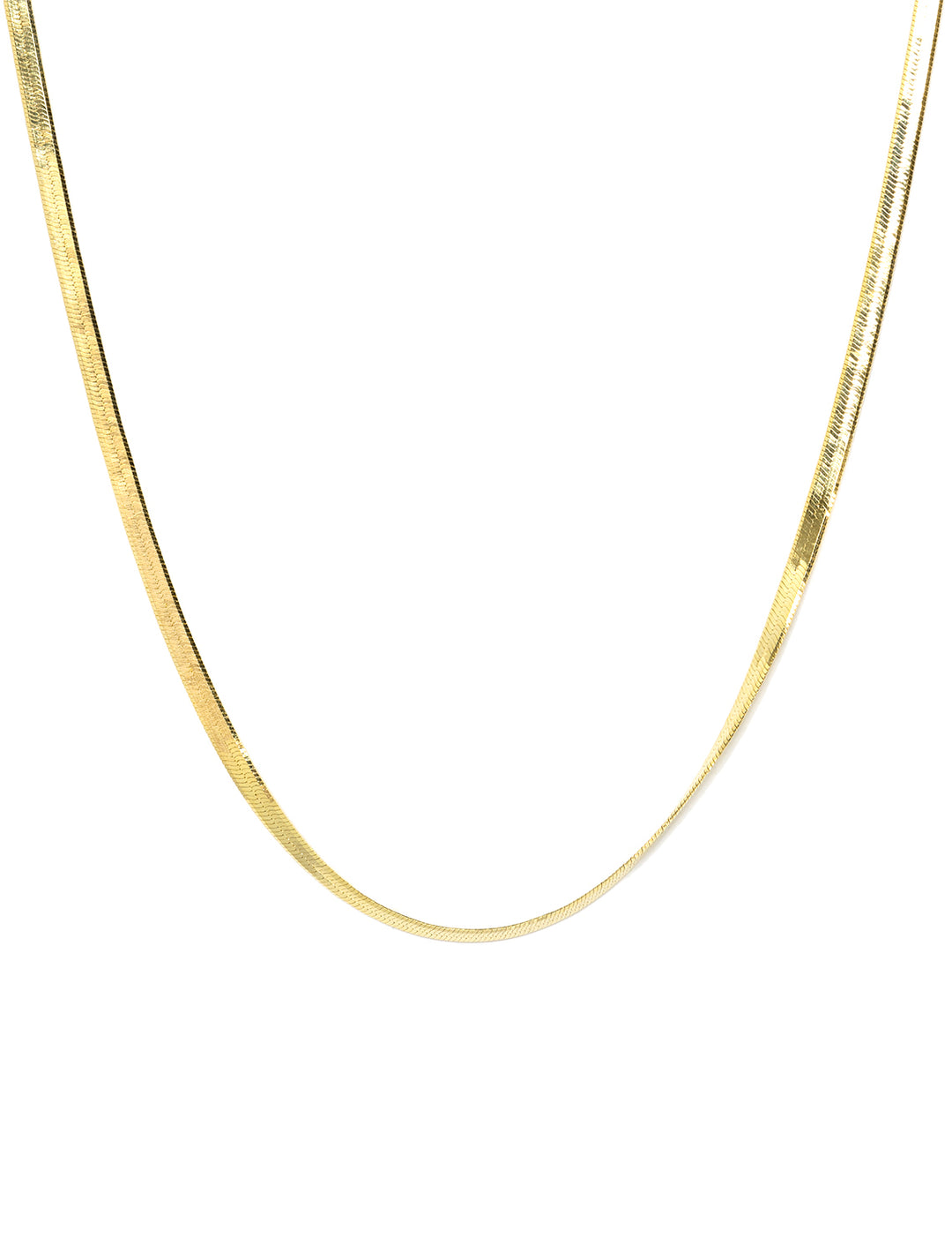 Front view of Shashi's Lady Necklace in Yellow Gold.