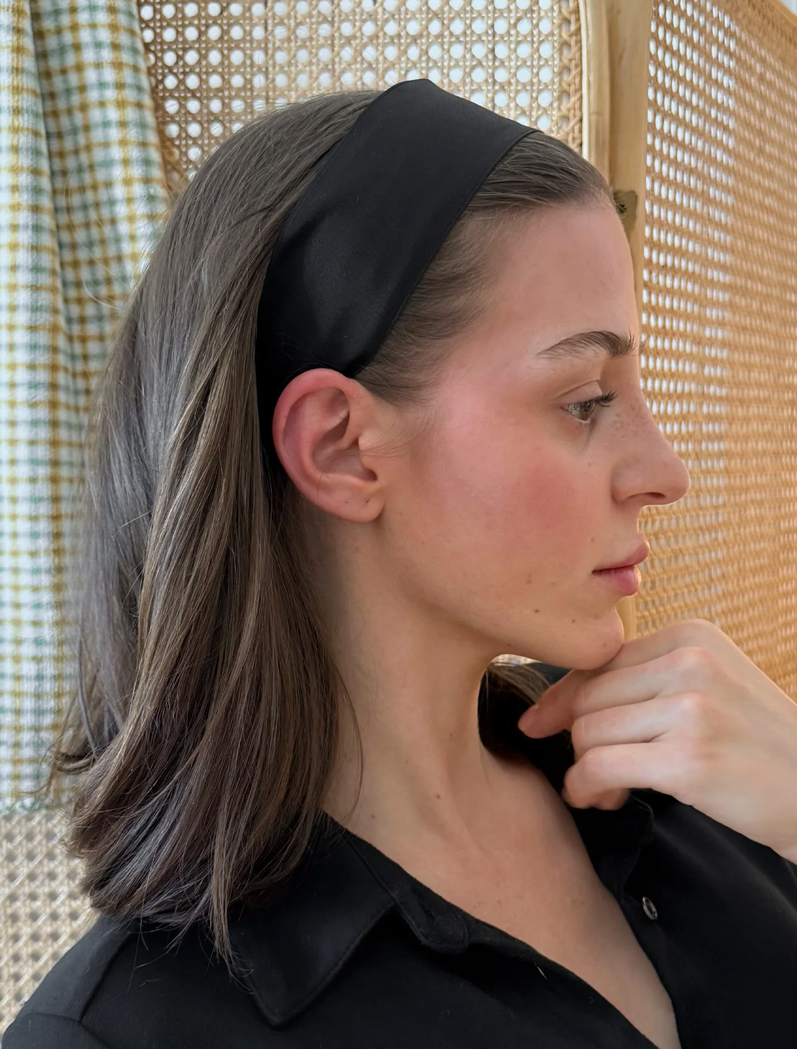 olivia headband in ebony
