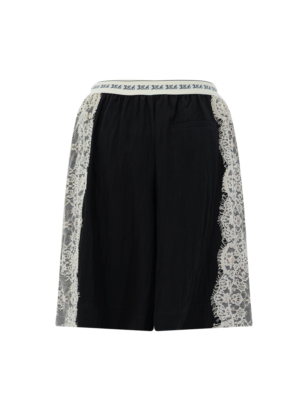 lisette solid knee length shorts
