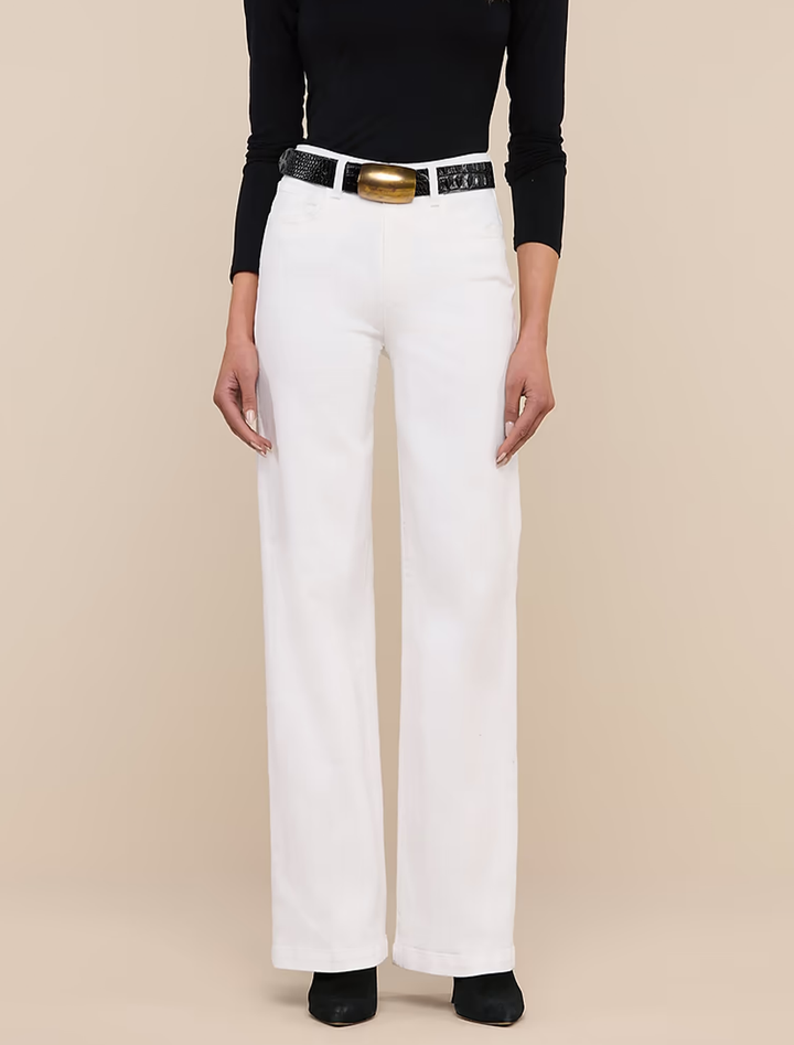 scottie wide-leg jean in blanc