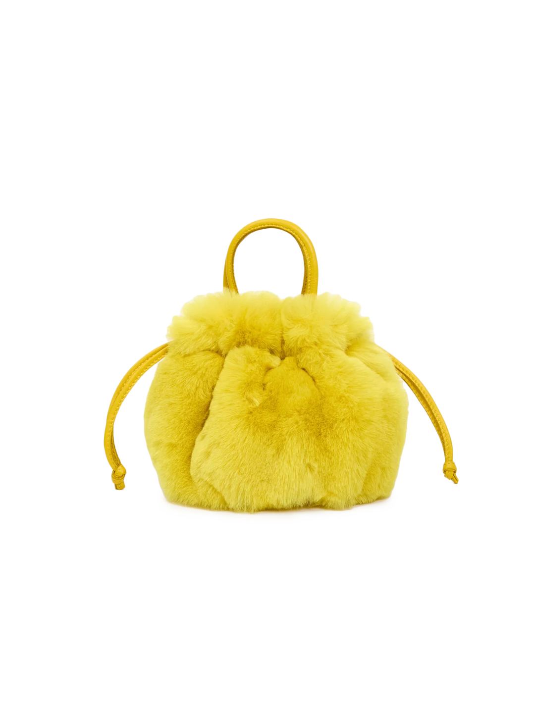 emma with top handle shearling bag in soleil
