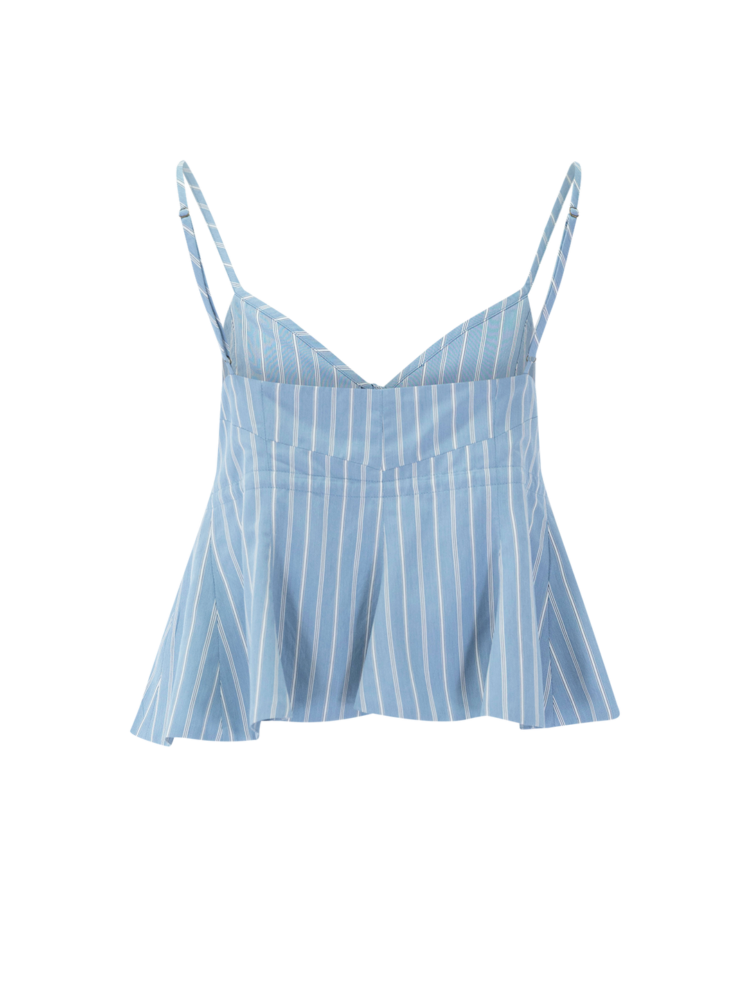 larissa tie front cami in capri stripe