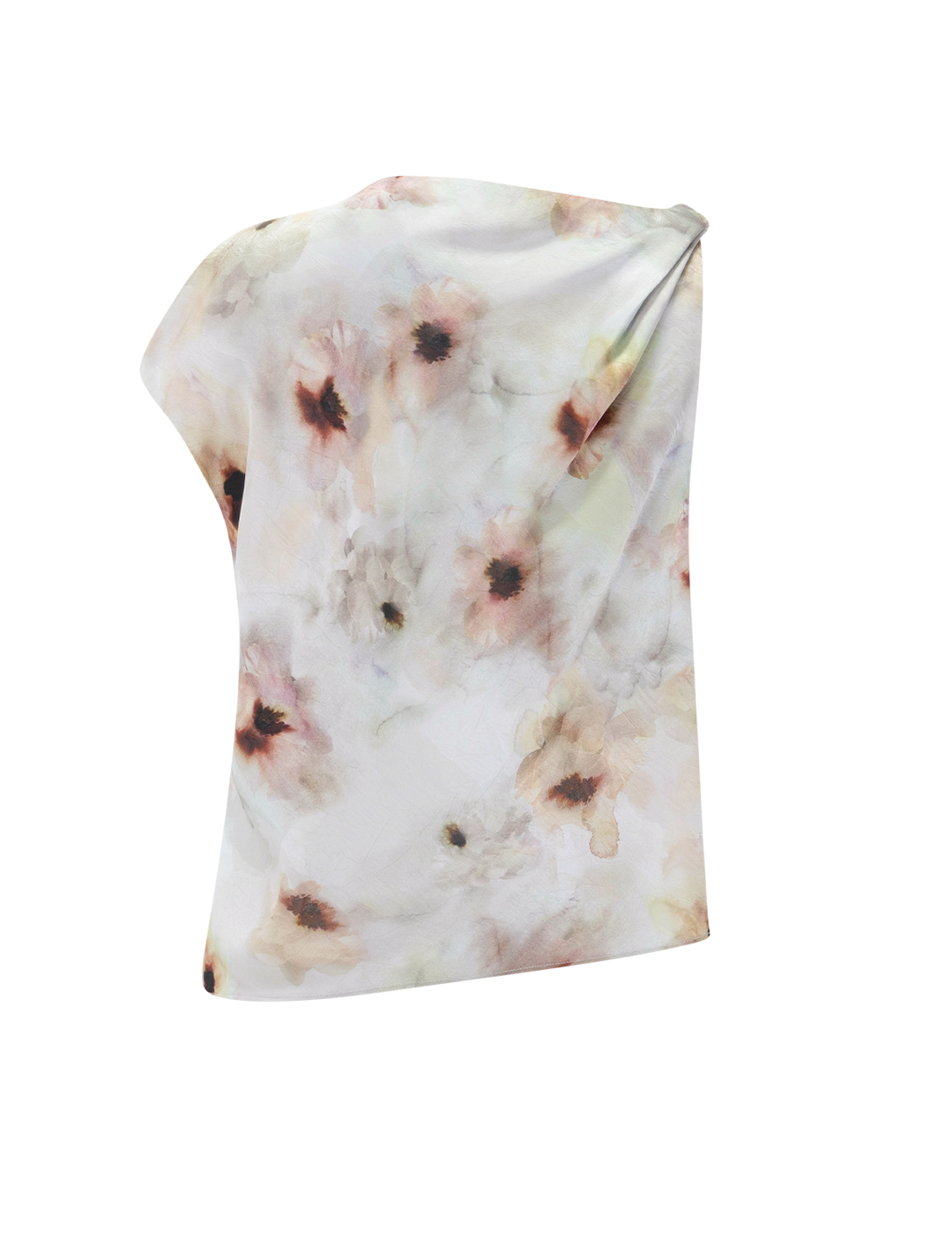 soft peony twist shoulder top