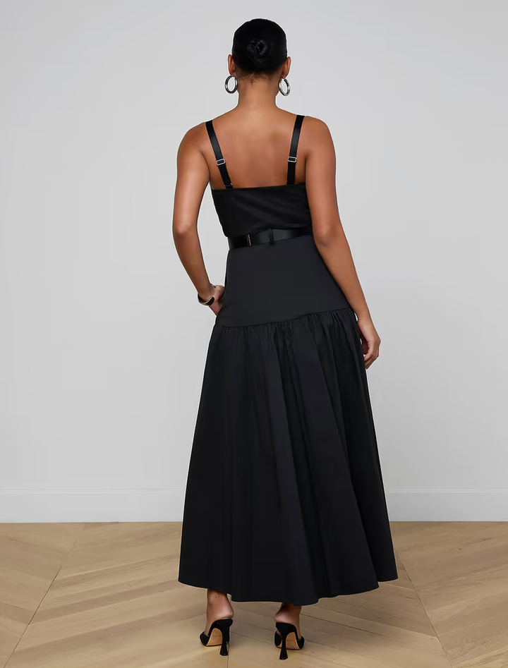 rima maxi dress in black