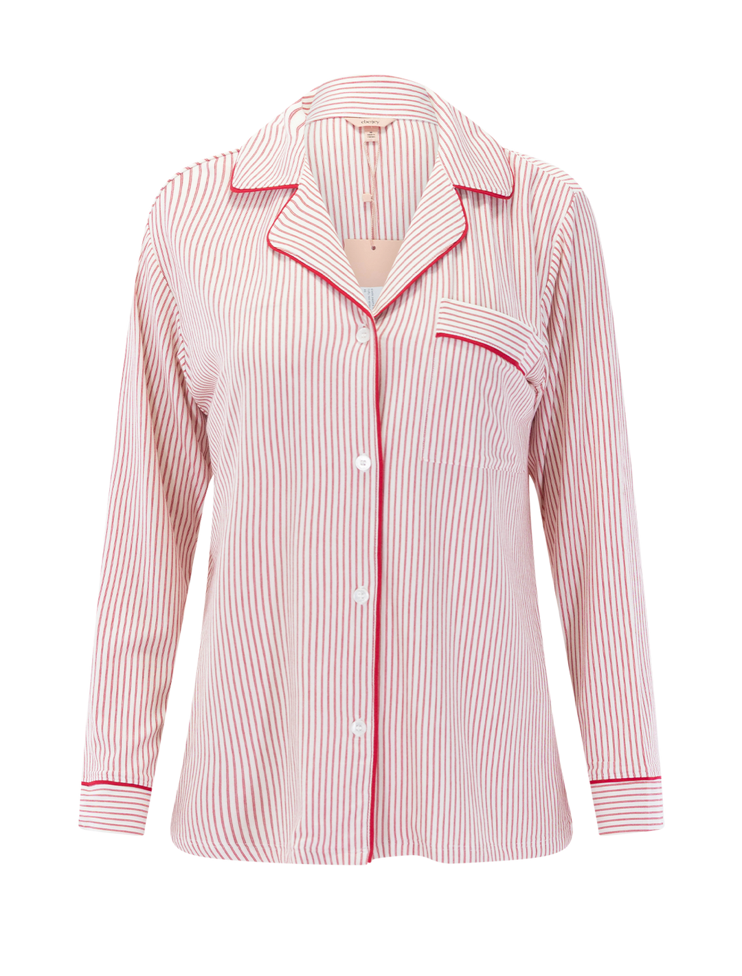 gisele pajama set in holly red stripe print