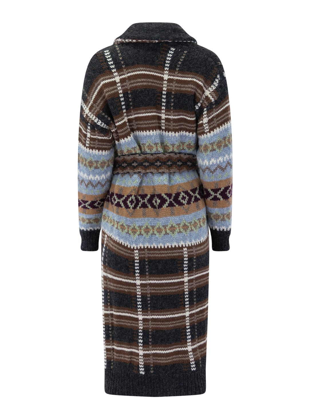 bianca robe in black plaid