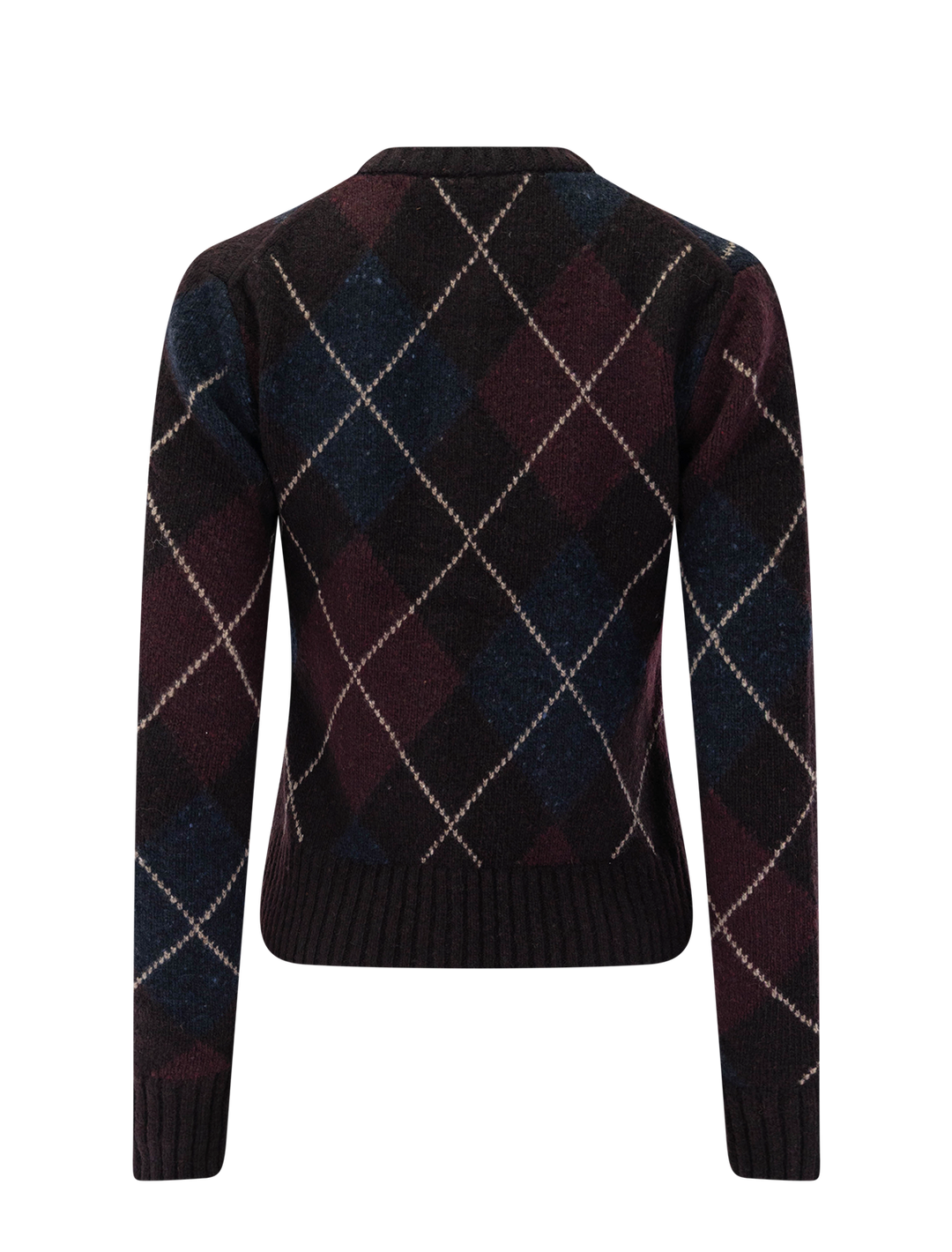 skyler argyle cardigan in ganache combo
