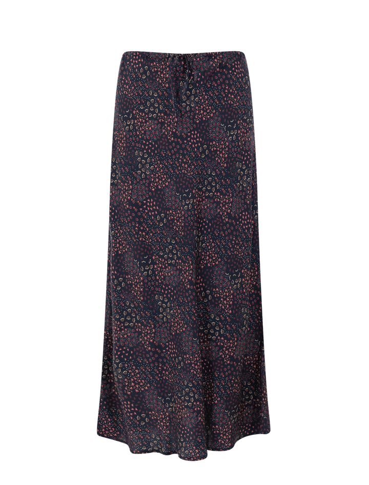 silvia maxi skirt in navy floral