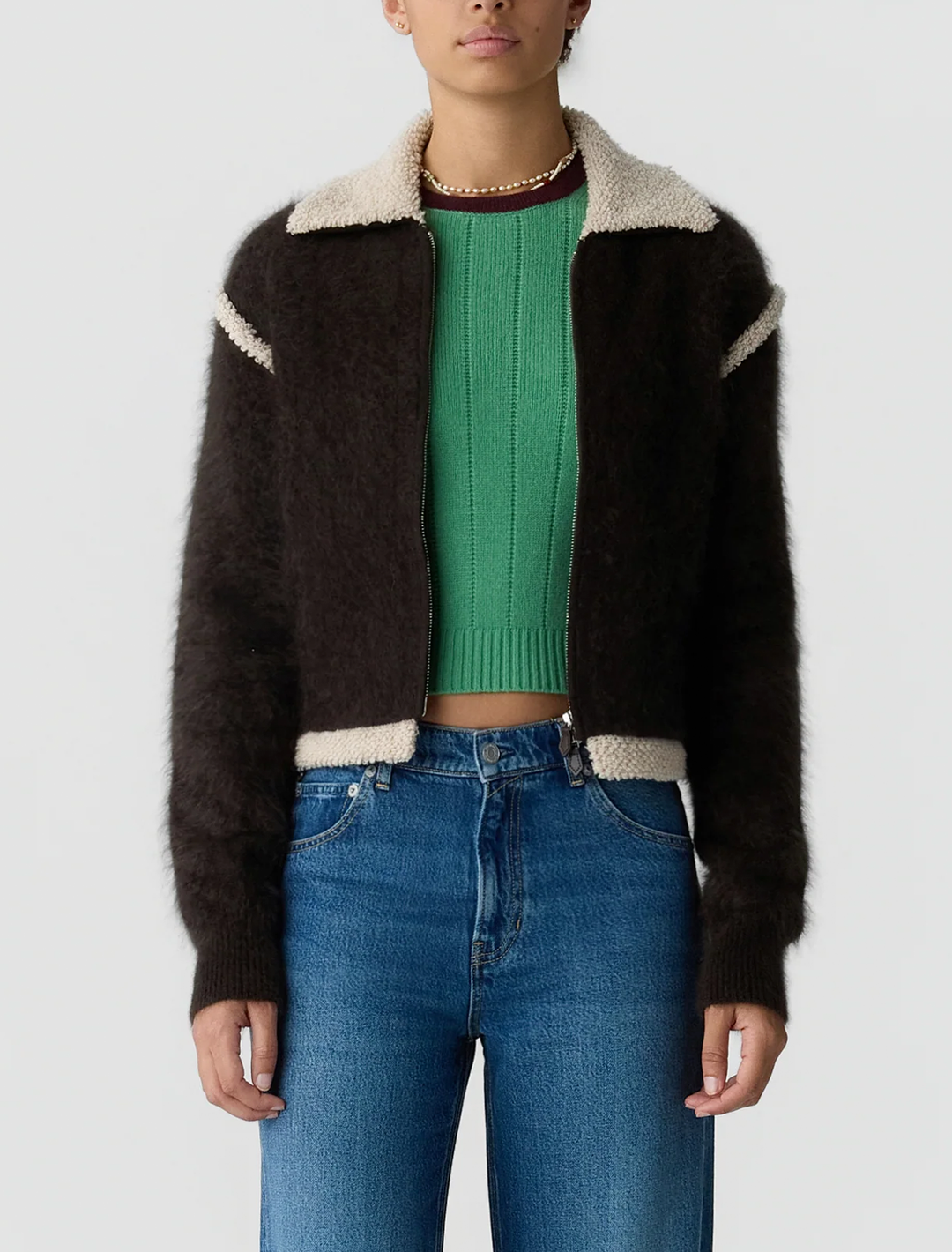 grizzly frankie jacket in burnt cocoa