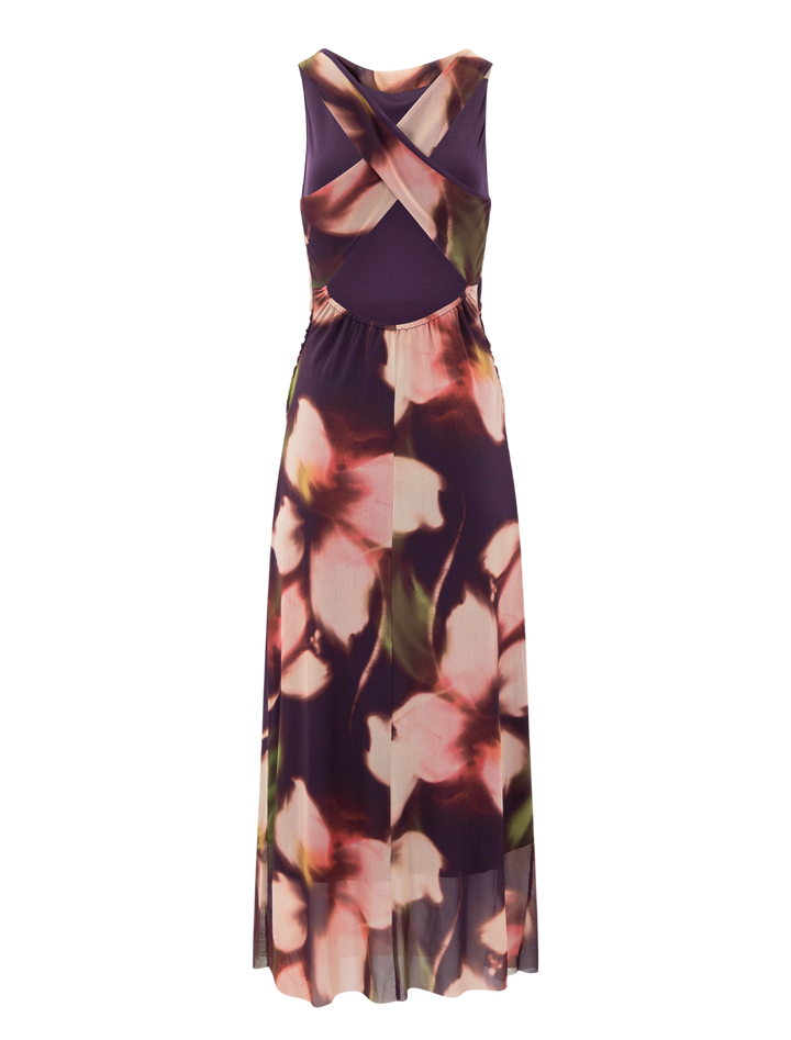 rylen dress in blurry floral