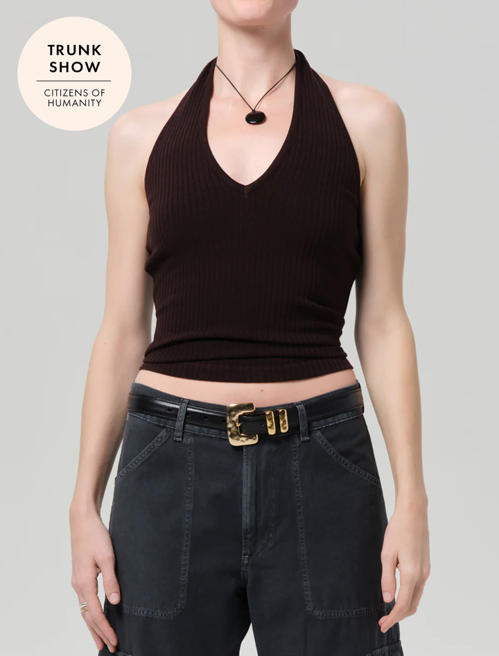 thea halter in chocolate