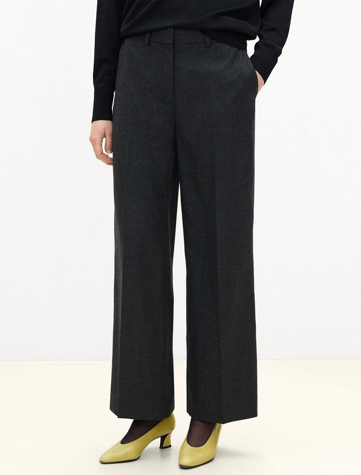 classic pant in charcoal melange