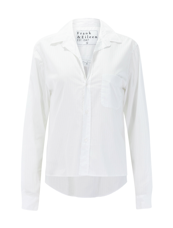 silvio in sheer white stripe