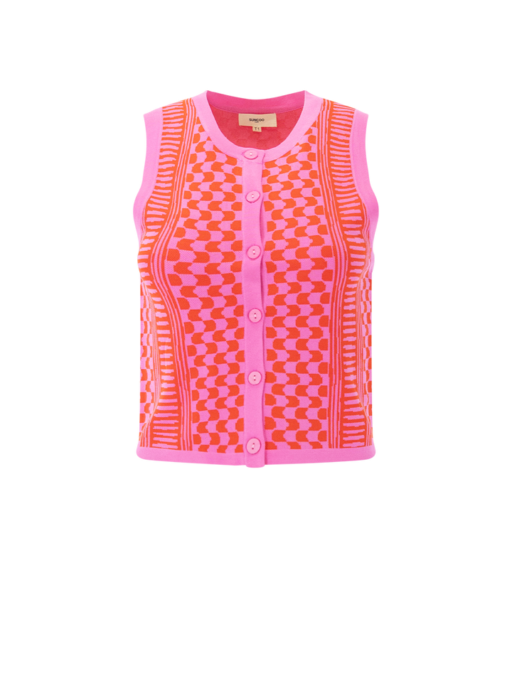 gablesi knit top in rose