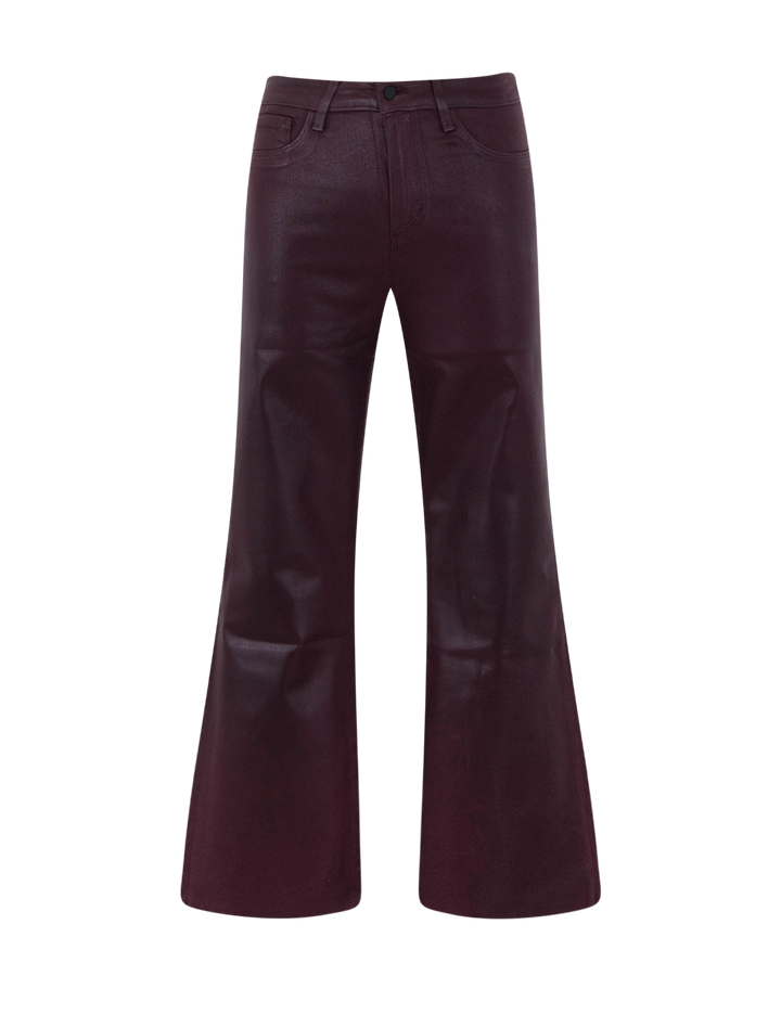kendra crop flare in sangria coated