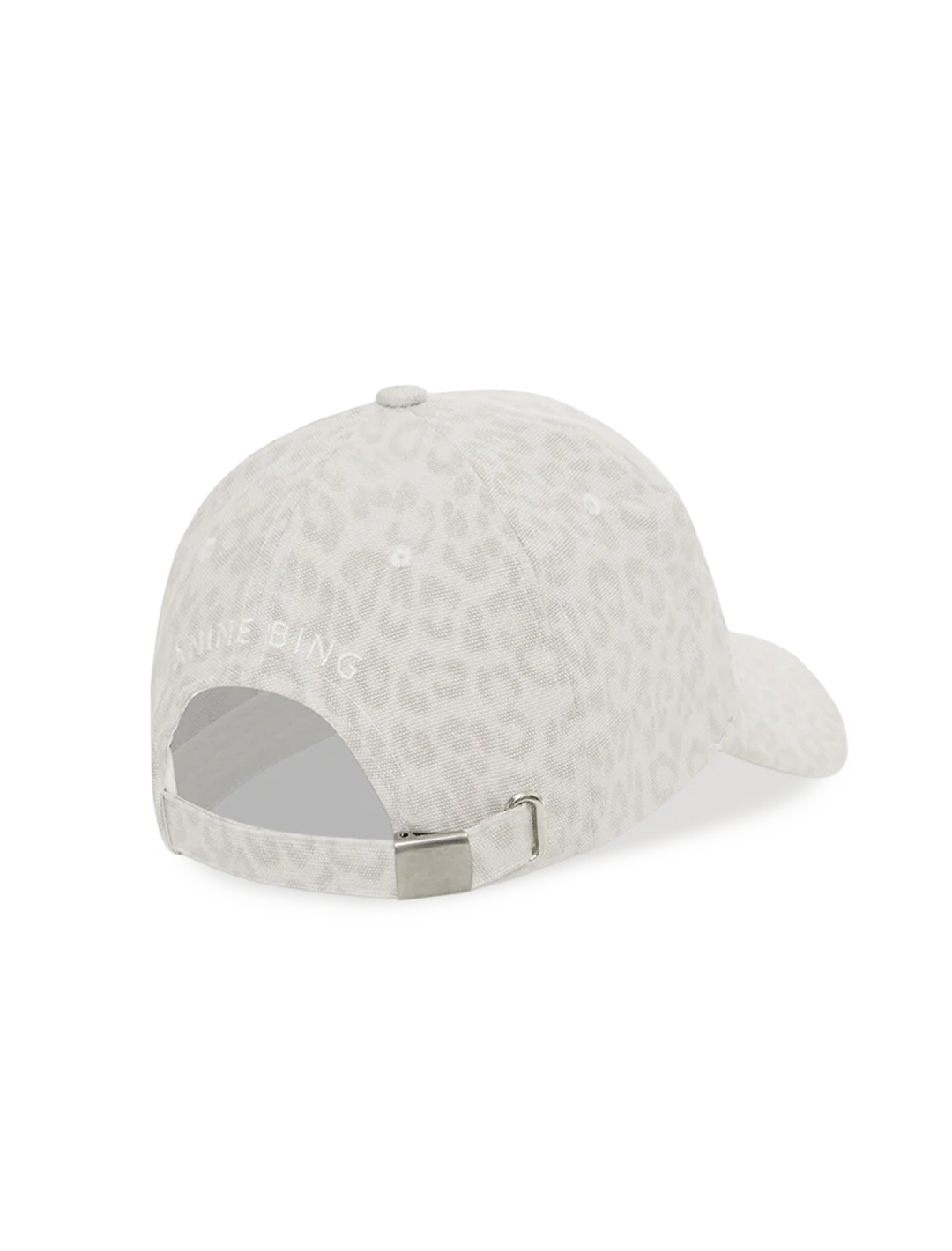 jeremy baseball cap in washed white leopard
