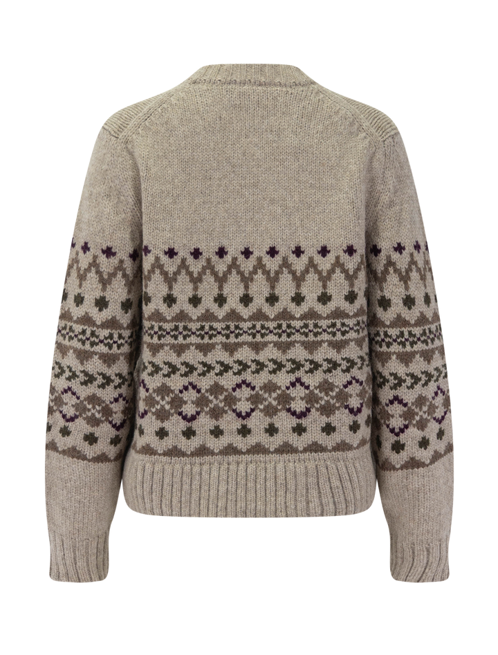sterling crewneck sweater in oatmeal