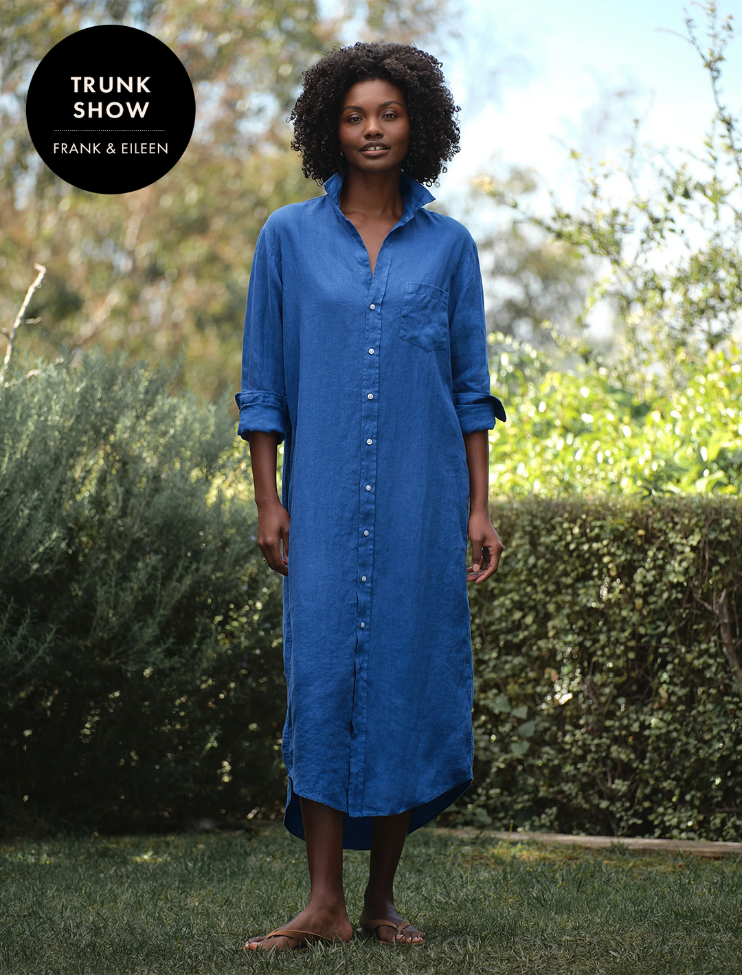 rory in cabo blue linen