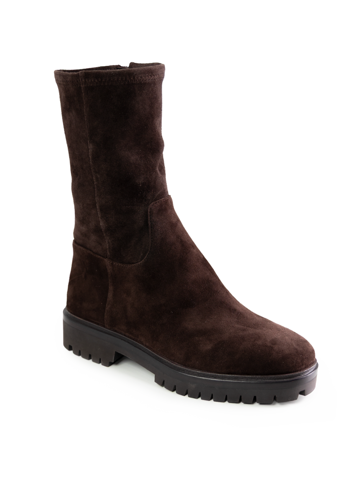 danny boots in tmoro stretch suede
