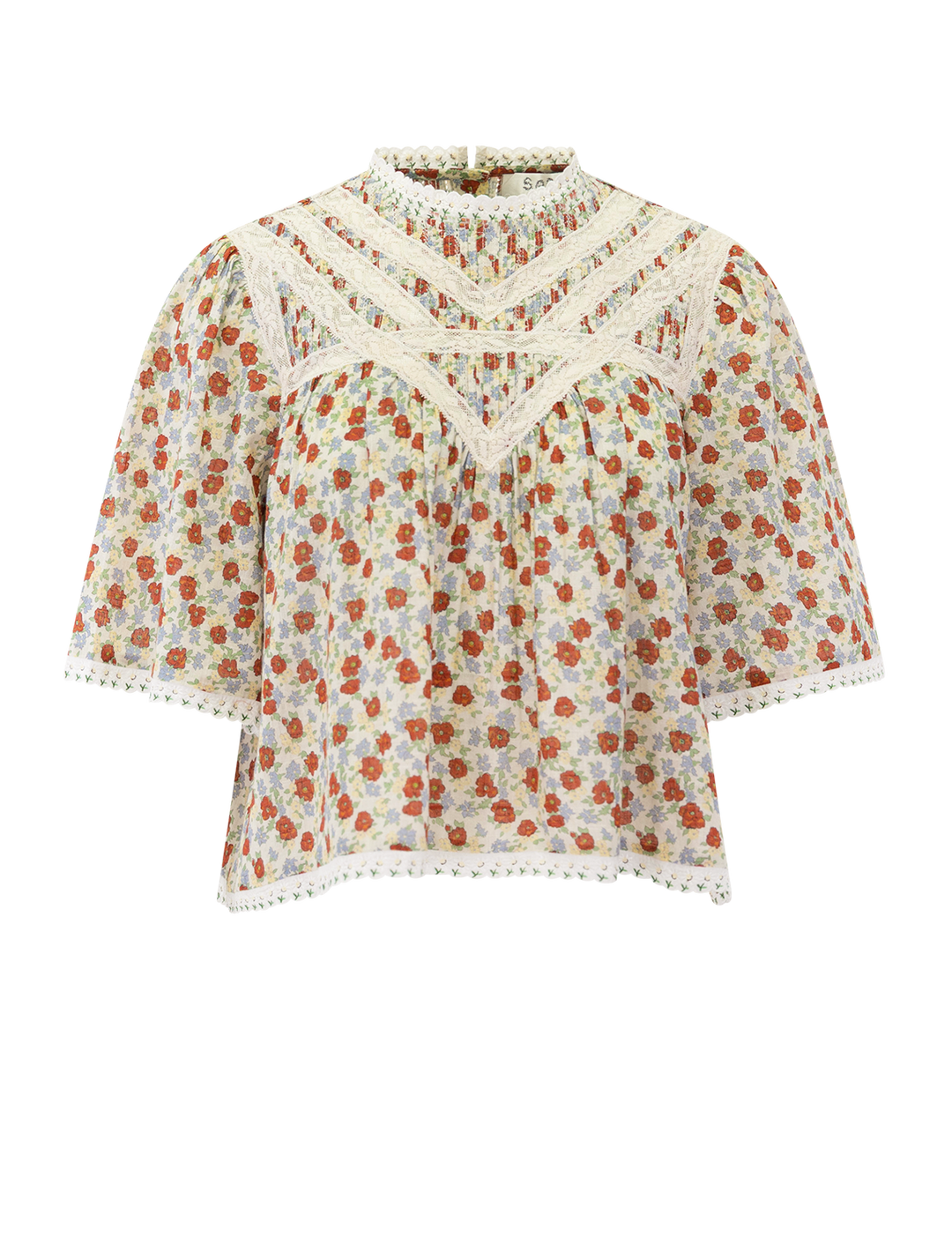 viera print blouse