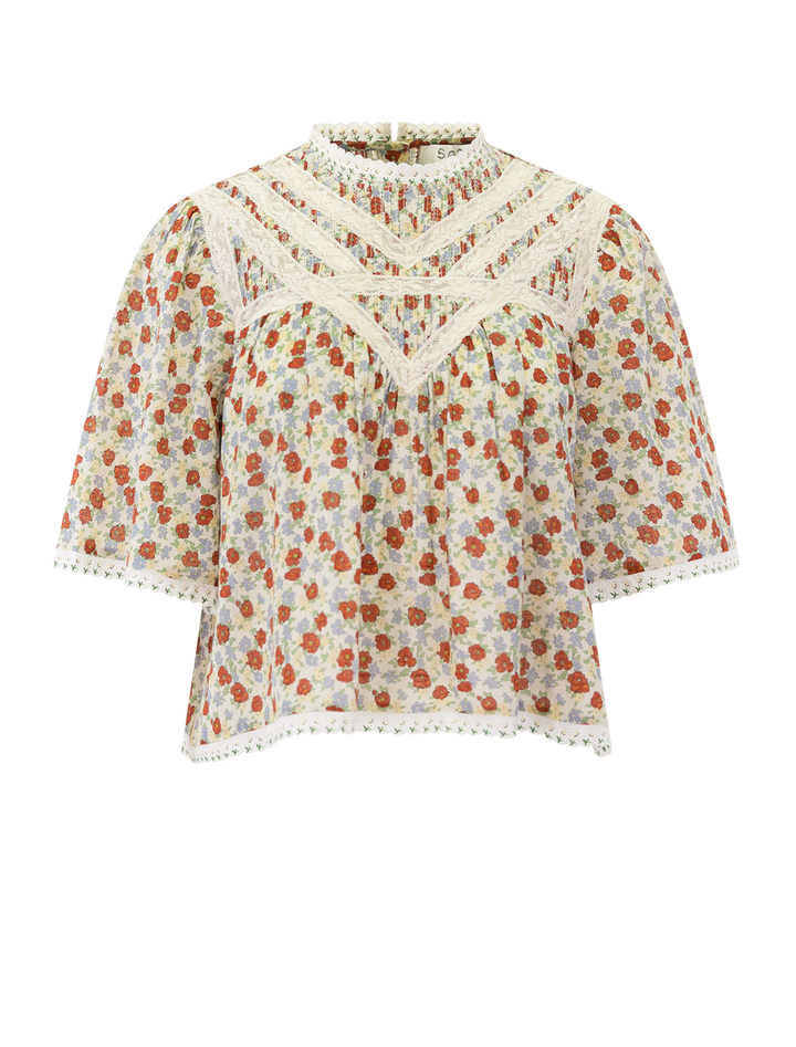 viera print blouse