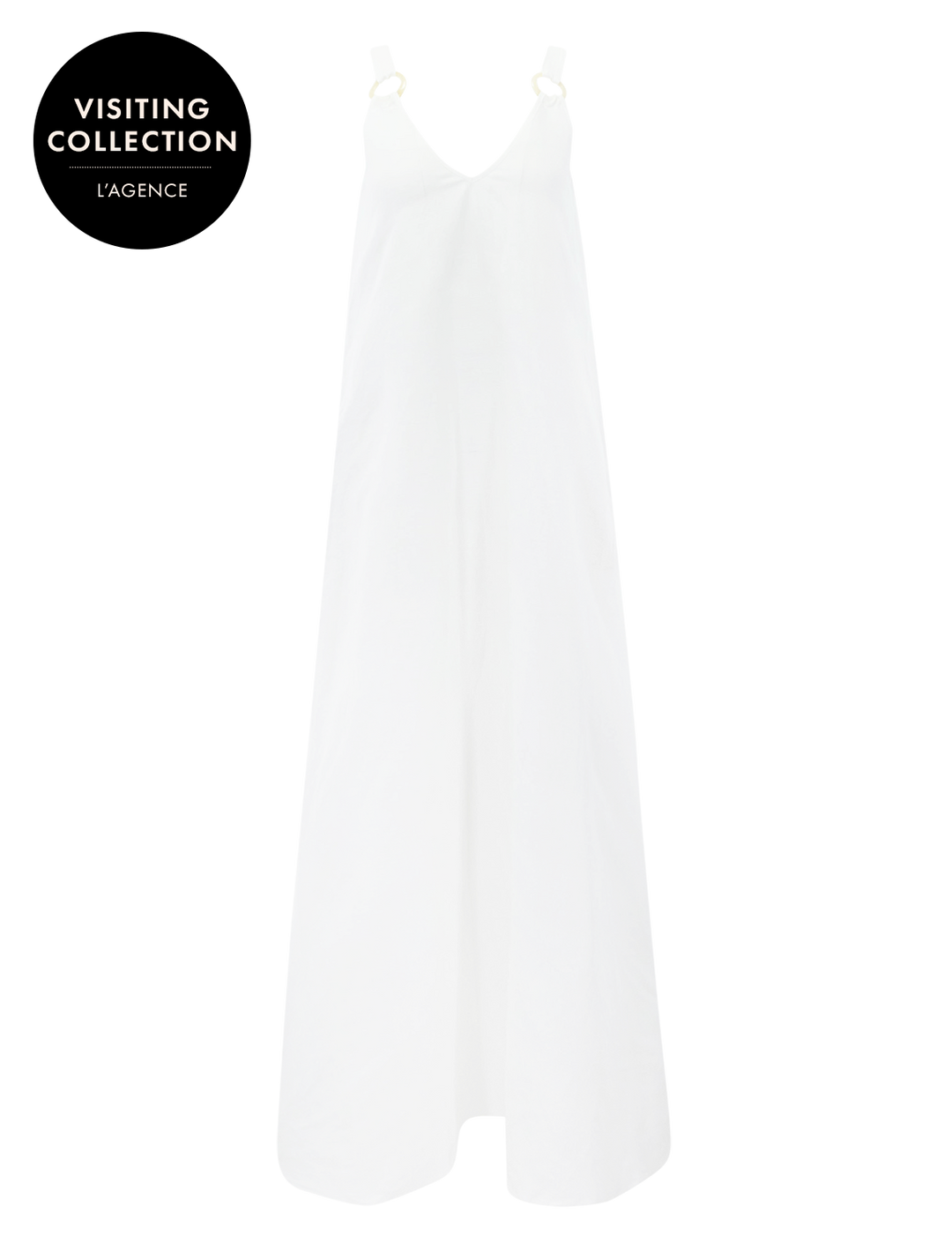 didi maxi dress in white