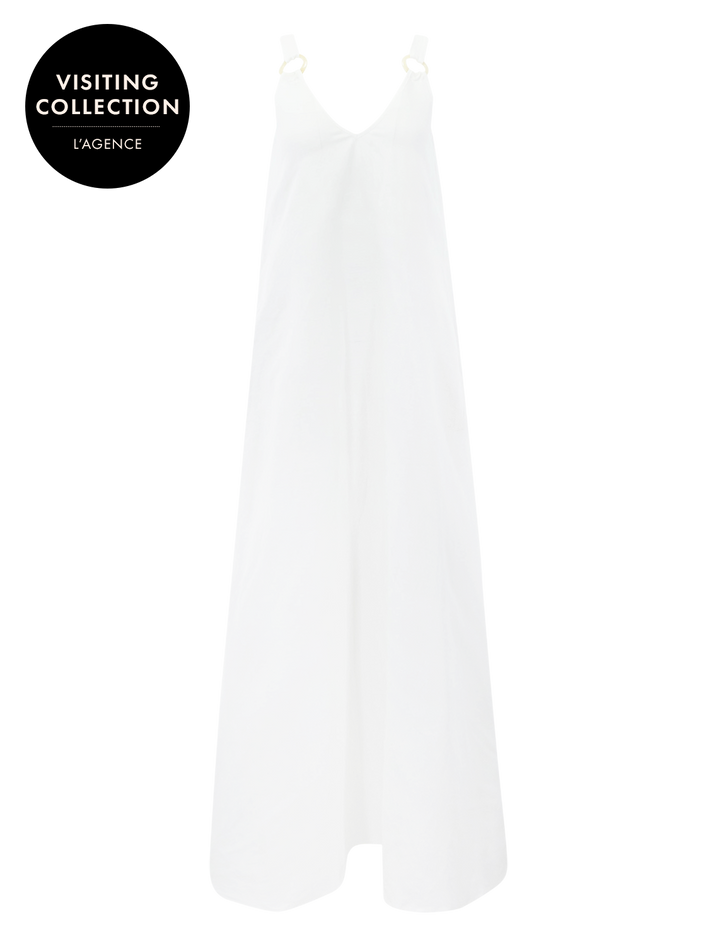 didi maxi dress in white