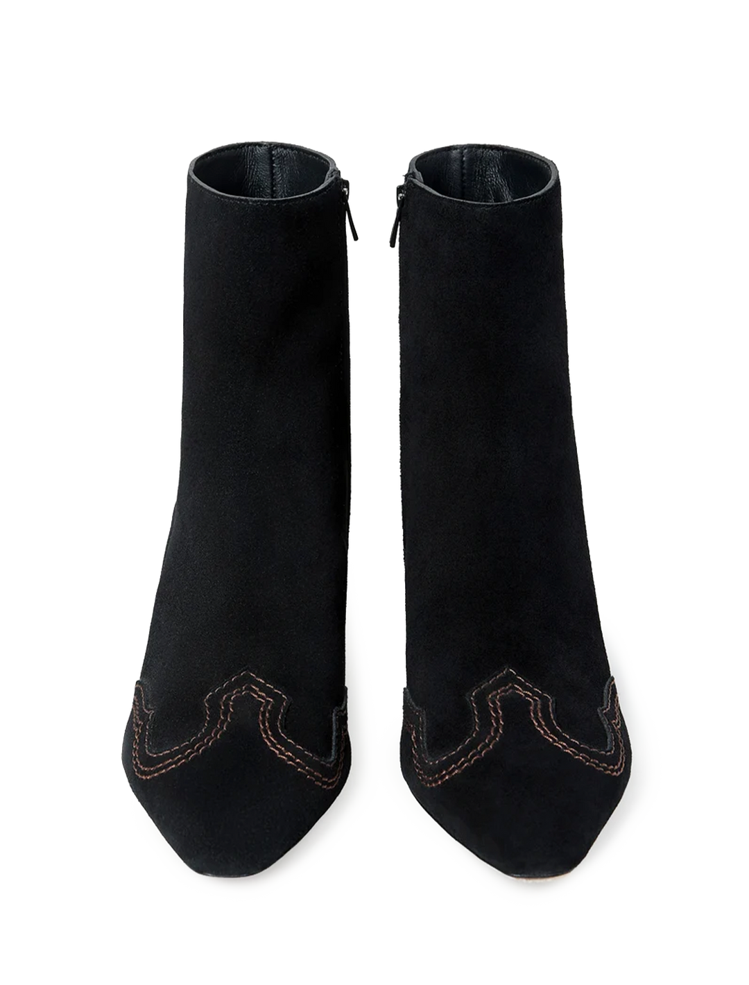 aspen booties in black suede