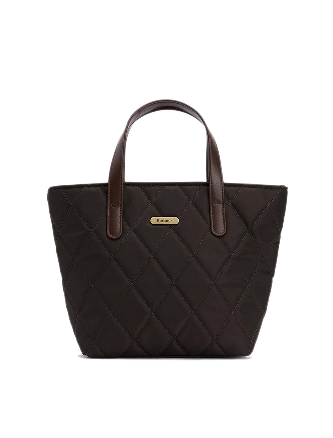 mini quilted tote bag in olive